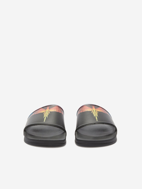 MARCELO BURLON ICON WINGS Mens Slides - MENS SLIDES